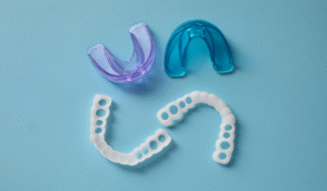 Emergency dentist at Trafalgar Village Dental treating athlete with sports-related dental injury