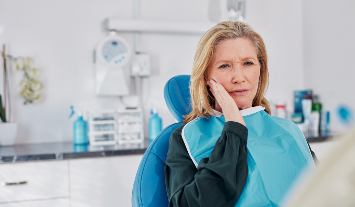Emergency dentist assessing severe dental pain at Trafalgar Village Dental Oakville